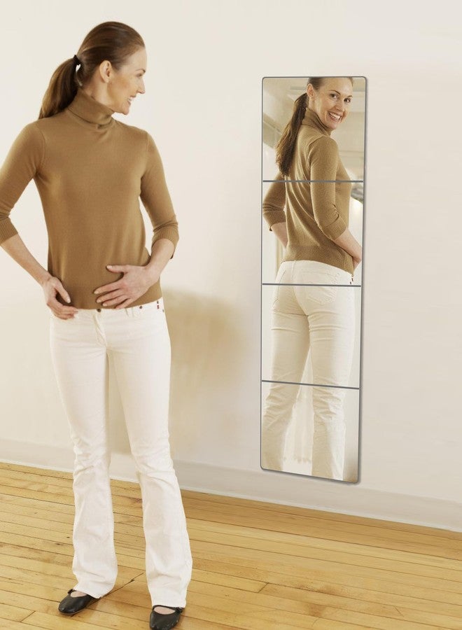 بلاط مرايا حائطية غير قابلة للكسر للأطفال، 10 × 10 بوصة، مرآة أكريليك ذاتية اللصق، مرايا بلاستيكية غير قابلة للكسر للأطفال الصغار، مرايا صغيرة بدون إطار، زجاج شبكي، مرآة طويلة للأطفال - Image 2